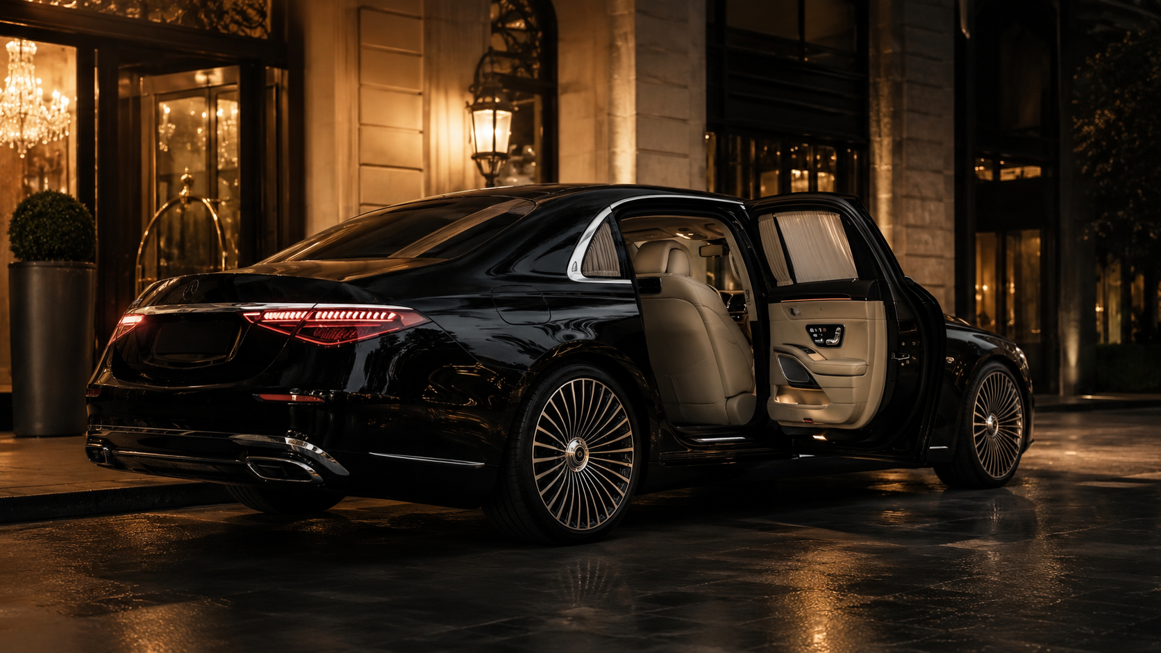 Black Label Mercedes-Maybach ultra-private chauffeur vehicle Chicago