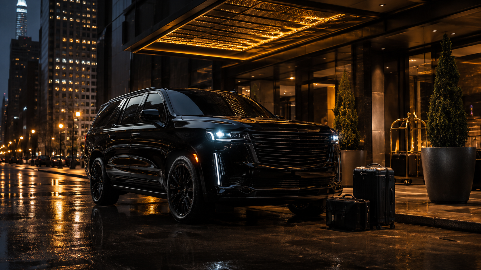 Signature Mercedes S-Class / Escalade luxury chauffeur vehicle Chicago